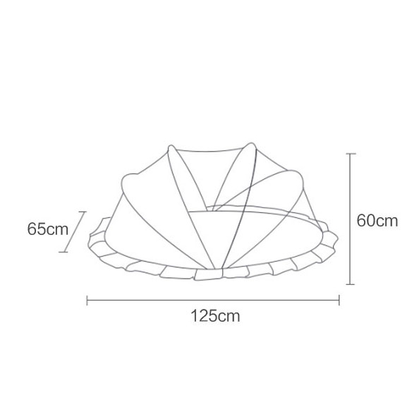 Màn chụp cho bé gấp gọn, mùng chụp cho bé chống muỗi, dùng cho giường và nôi cũi