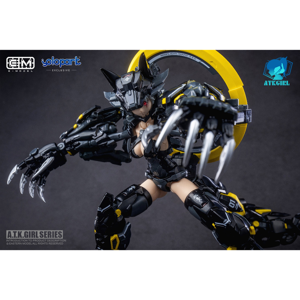 Mô Hình Lắp Ráp E-Model 1/12 Scale A.T.K GIRL Fenrir - YOLOPARK Stealth version