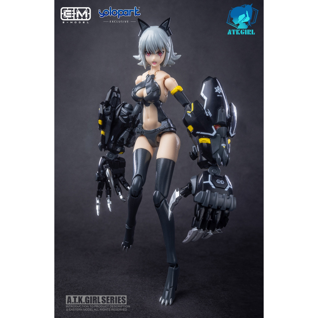 Mô Hình Lắp Ráp E-Model 1/12 Scale A.T.K GIRL Fenrir - YOLOPARK Stealth version