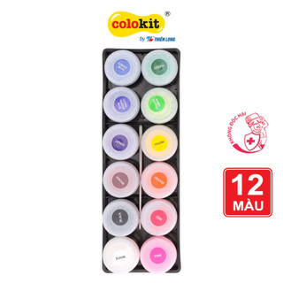 Màu nước WACO-05 12 màu 12 màu cơ bản đủ cho trẻ tập vẽ