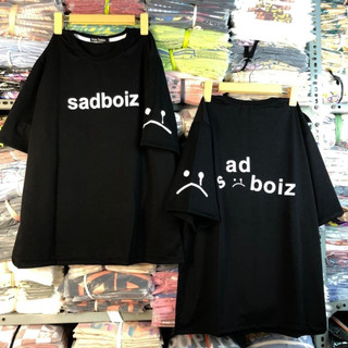 Áo thun tay lỡ unisex ,sa.dboiz mặt mếu Áo phông form rộng chất vải cotton su oversize