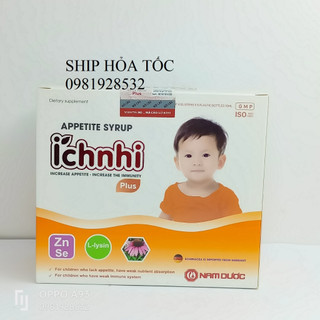 Siro ăn ngon Ích Nhi Plus hộp 20 ống 10ml giúp nâng cao sức đề kháng, tăng chuyển hóa hấp thu dưỡng chất, trẻ ăn ngon