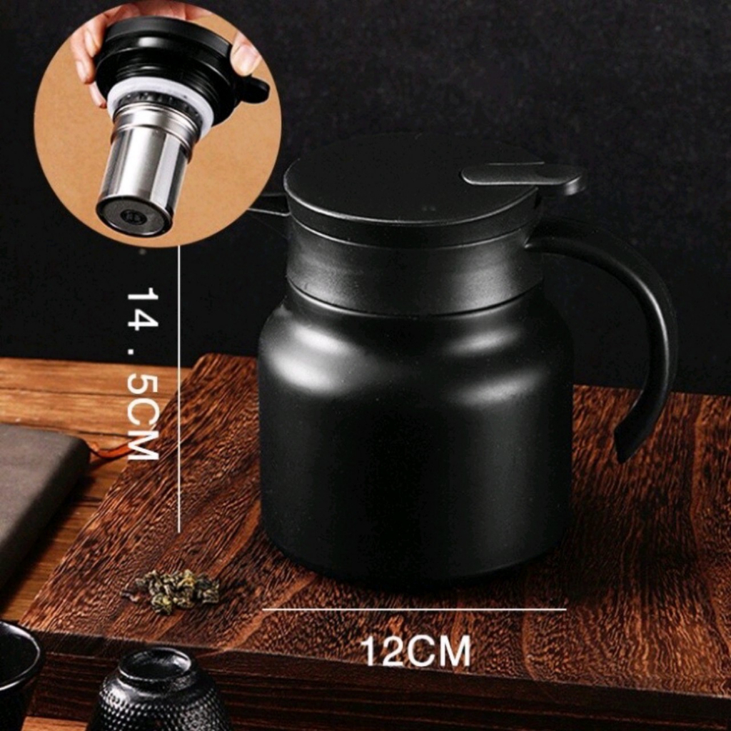 Ấm pha trà, Bình pha trà giữ nhiệt inox dung tích 1000ml