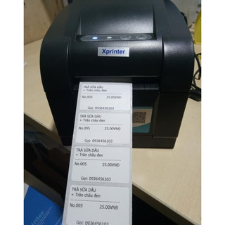 Giấy in tem trà sữa, trà chanh, decal nhiệt 40x30 mm dán cốc tem mã vạch
