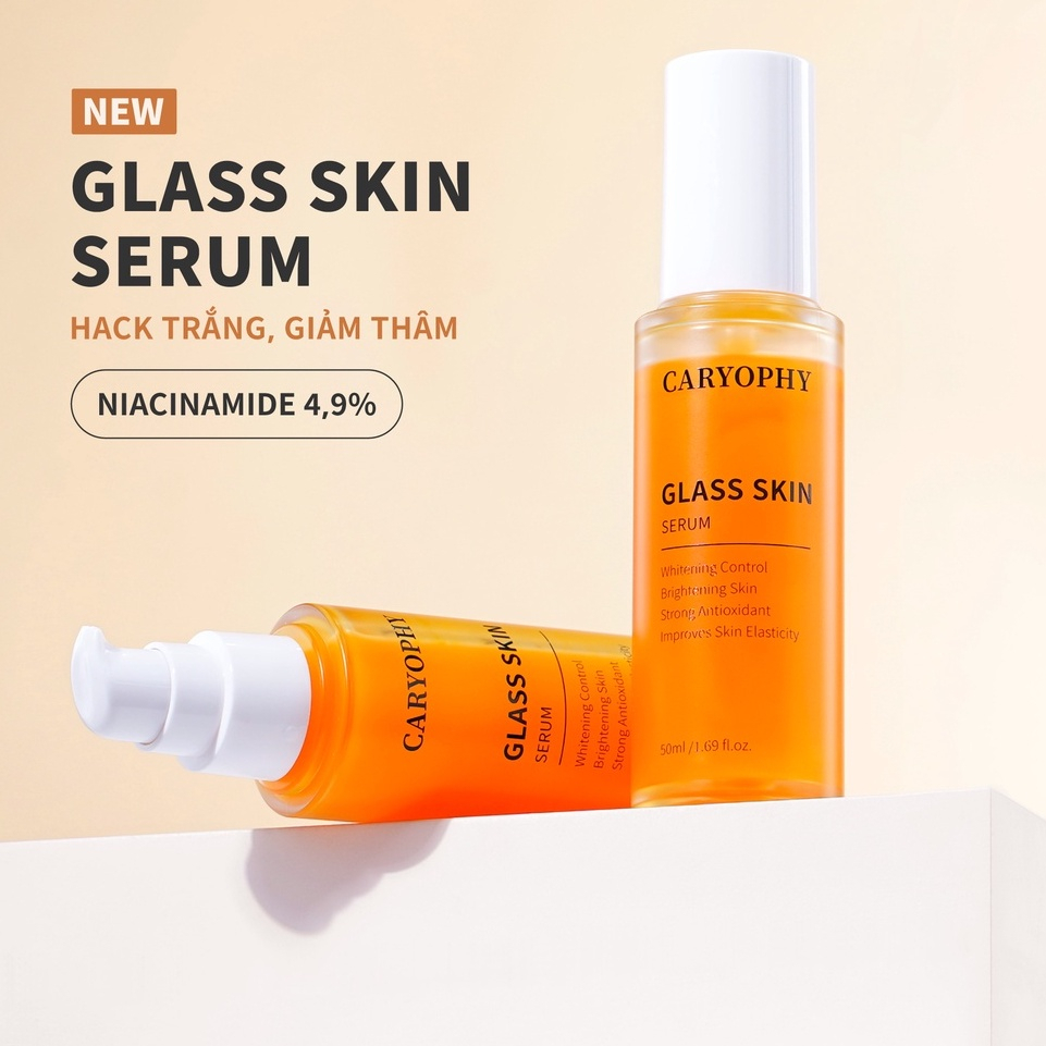Tinh chất Caryophy Glass Skin Serum 50ml trắng da mụn dưỡng sáng da phục hồi da Hàn Quốc NPP Shoptido Xoài Non Review
