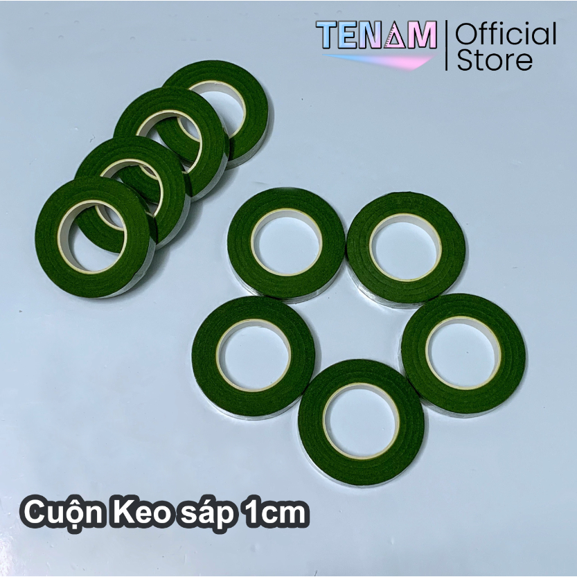 Cuộn Băng Keo Sáp - Sáp Quấn Làm Hoa Voan - Băng Dính Sáp - Làm Đồ Trang Trí Handmade