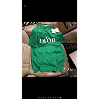 Áo thun tay lỡ unisex dior, Áo phông form rộng chất vải cotton su oversize