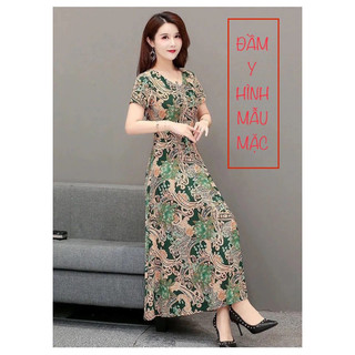 [2hand] Đầm Hoa Thun Lạnh, BIGSIZE, FREESIZE, New 99%, #2hand