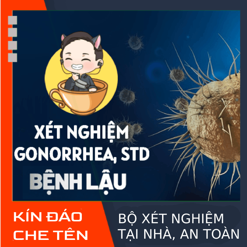 Test nhanh chuẩn đoán lậu, xét nghiệm STD bệnh lậu TẠI NHÀ GONORRHEA RAPID TEST