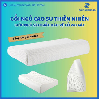 BẢO HÀNH 10 NĂM - Gối Ngủ Thiết Kế Lượn Sóng Chống Đau Mỏi Vai Gáy Cao Su Thiên Nhiên Cao Cấp