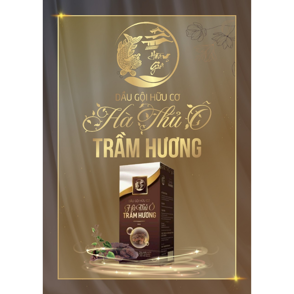 Dầu gội hữu cơ Hà Thủ Ô Trầm Hương 300ml