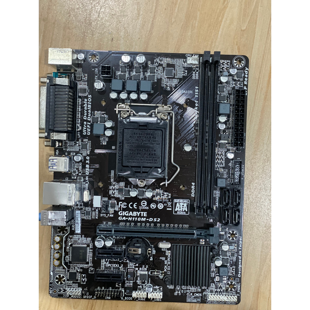 Main GigaByte H110M-DS2 ZIN chính hãng *TẶNG CHẮN FE + KEO TẢN NHIỆT + PIN CMOS * * Hàng tháo máy Main socket1151