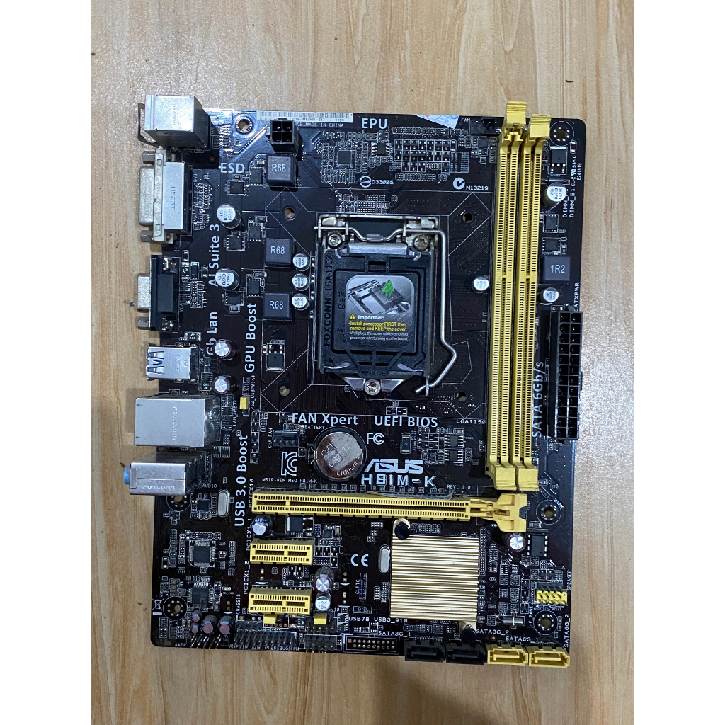 Main ASUS H81M-K, D,C,A,P,,,,Zin chính hãng *TẶNG CHẮN FE + KEO TẢN NHIỆT + PIN CMOS * * Hàng tháo m