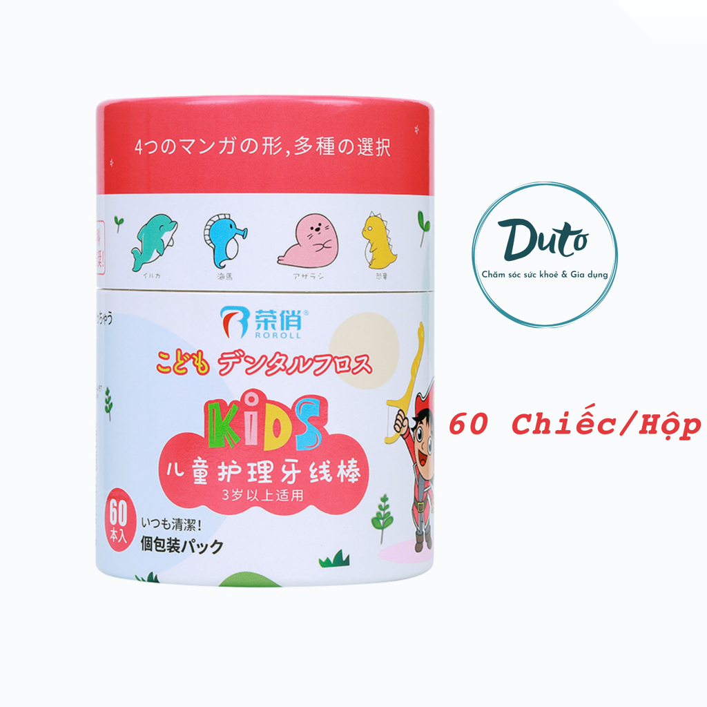 Tăm chỉ cho bé BẢN CAO CẤP siêu ngộ nghĩnh,đáng yêu,an toàn hơn bảo vệ sâu hơn 60c/hộp