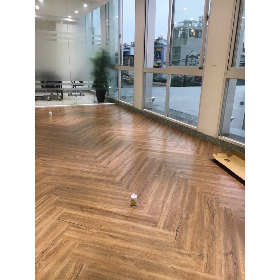 Sàn nhựa giả gỗ Dày 2mm dán được 1/ 7 mét vuông Tấm Lót Sàn Miếng Dán Sàn Nhựa Giả Vân Gỗ Sẵn Keo Bóc Dán vân đá