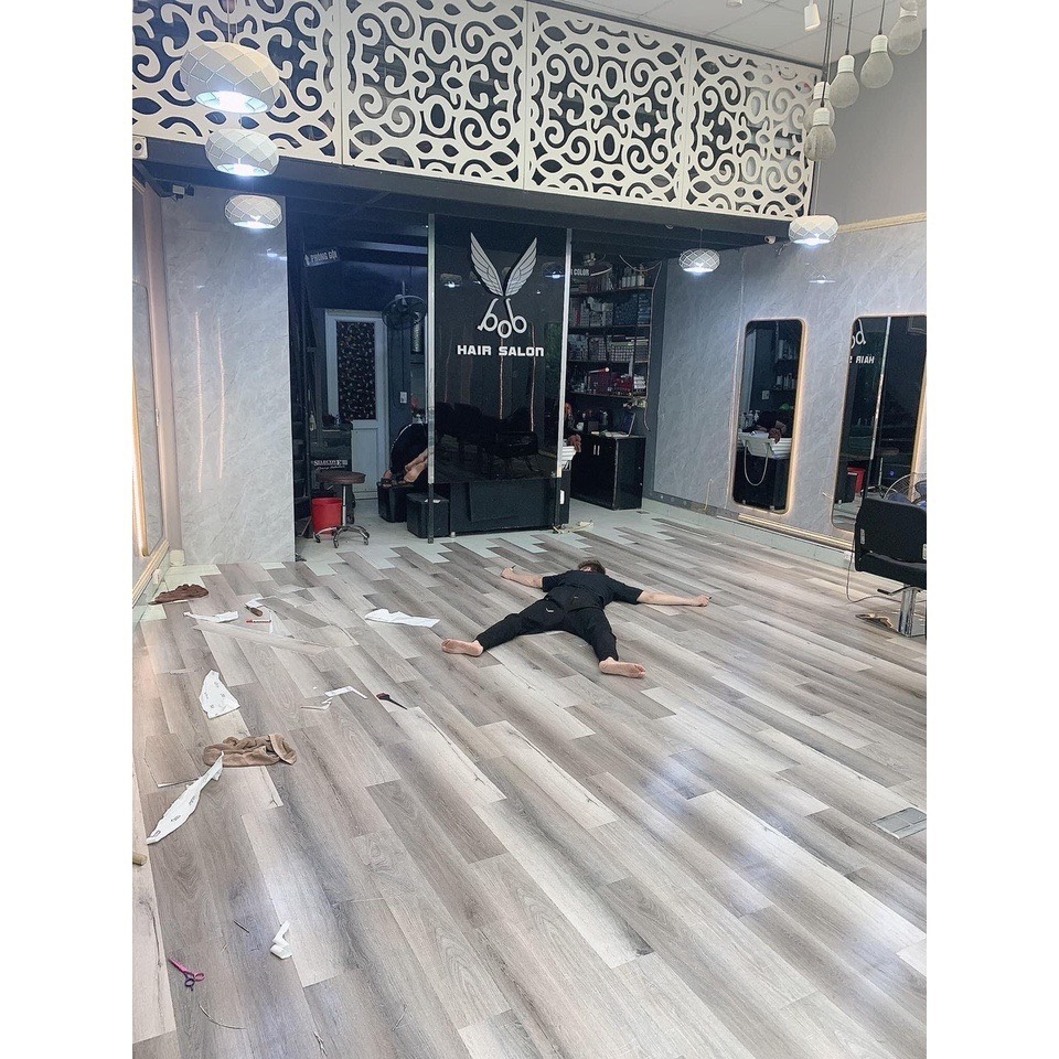 Sàn nhựa giả gỗ Dày 2mm dán được 1/ 7 mét vuông Tấm Lót Sàn Miếng Dán Sàn Nhựa Giả Vân Gỗ Sẵn Keo Bóc Dán vân đá