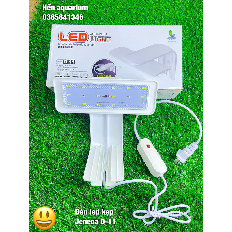Đèn led kẹp bể cá Jeneca D-11 : Đèn led cho bể cá cảnh mini để bàn làm việc
