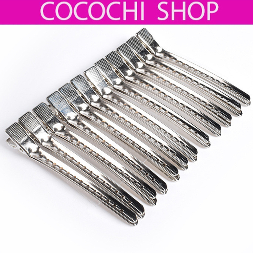 Kẹp Sóng Nước Mỏ Vịt Size To Làm Tóc Chuyên Dụng Bằng Thép Chống Gỉ An Toàn