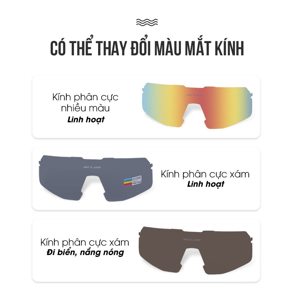 ZÓNG® Kính mát xe đạp chống tia cực tím cao cấp GUB 7300