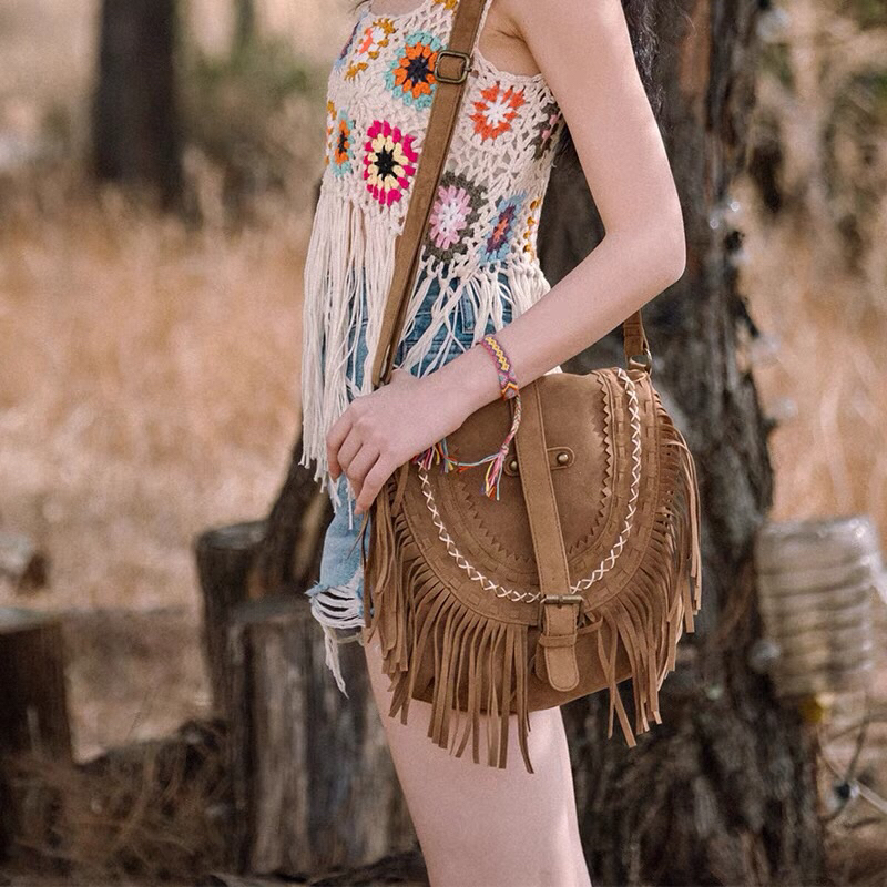Túi Tua Rua Phong Cách Boho