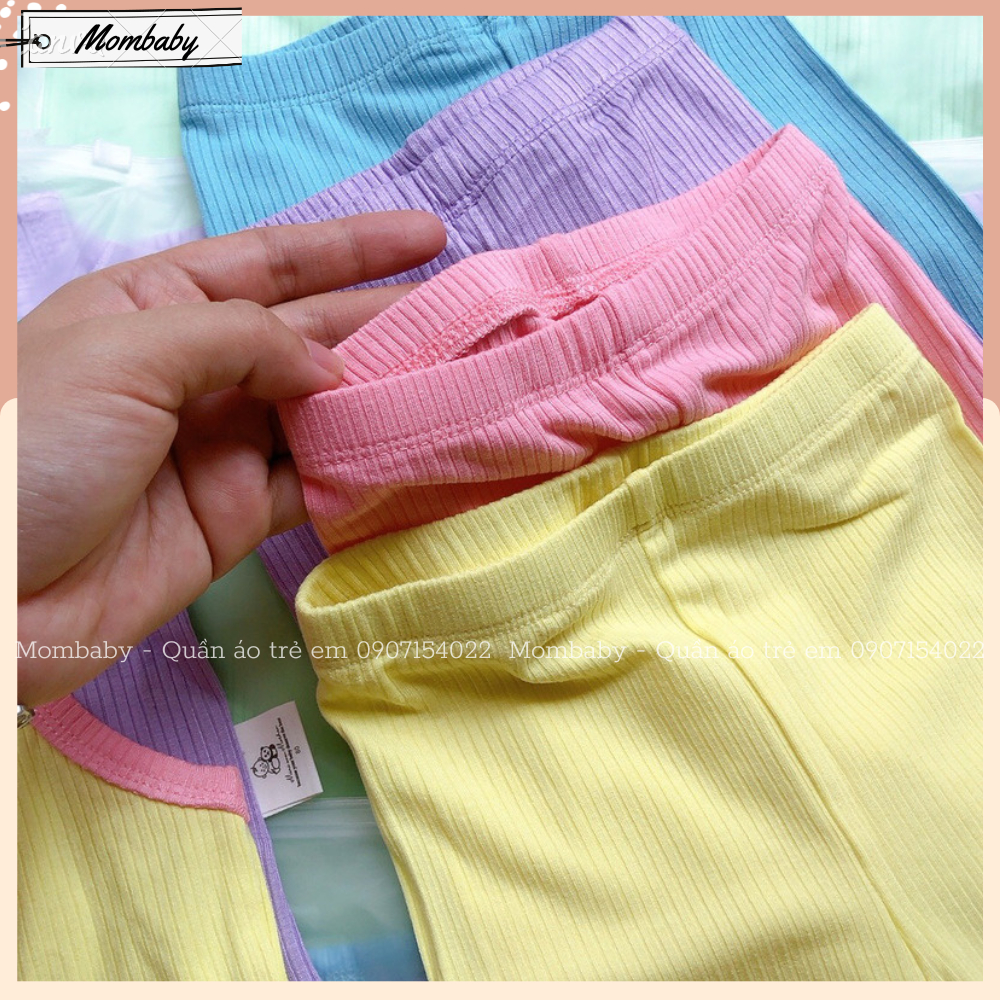 Bộ Ba Lỗ Quần Lửng Thun Tăm Co Dãn Phối Màu Xinh Phong Cách Hàn Cho Bé Trai, Bé Gái