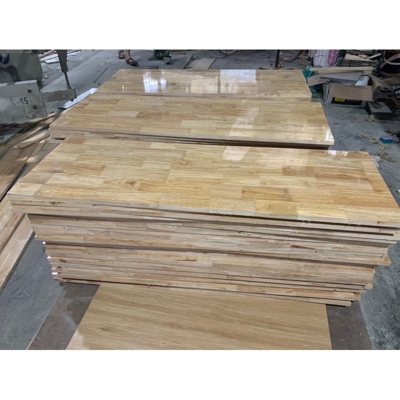 Mặt bàn gỗ cao su dày 1.8cm,từ 30x60cm, phủ bóng 2 mặt, nhiều size lựa chọn