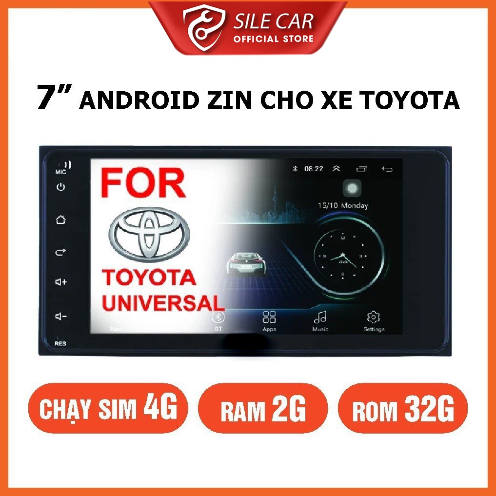 Màn Hình Android 7 inch Cho Các Dòng Xe TOYOTA - Đầu DVD Android