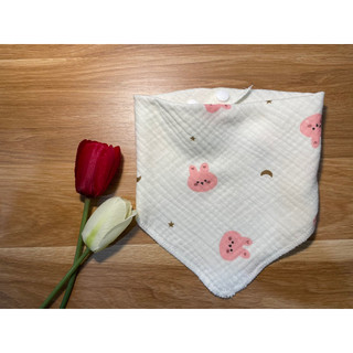 Yếm Xô tam giác vải xô Muslin cao cấp
