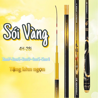 Cần câu đài sói vàng 4h. cao cấp