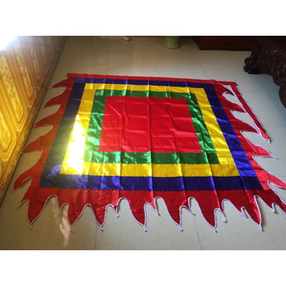 Cờ Thần - Cờ Ngũ Sắc kích thước 2x2m, chất liệu vải phi bóng