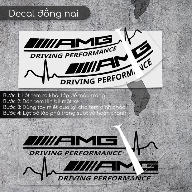 Tem xe   AMG  trang trí dán XE MÁY HONDA-YAMAHA - Ô TÔ PHONG CÁCH KIỂU CHỮ AMG CÁ TÍNH