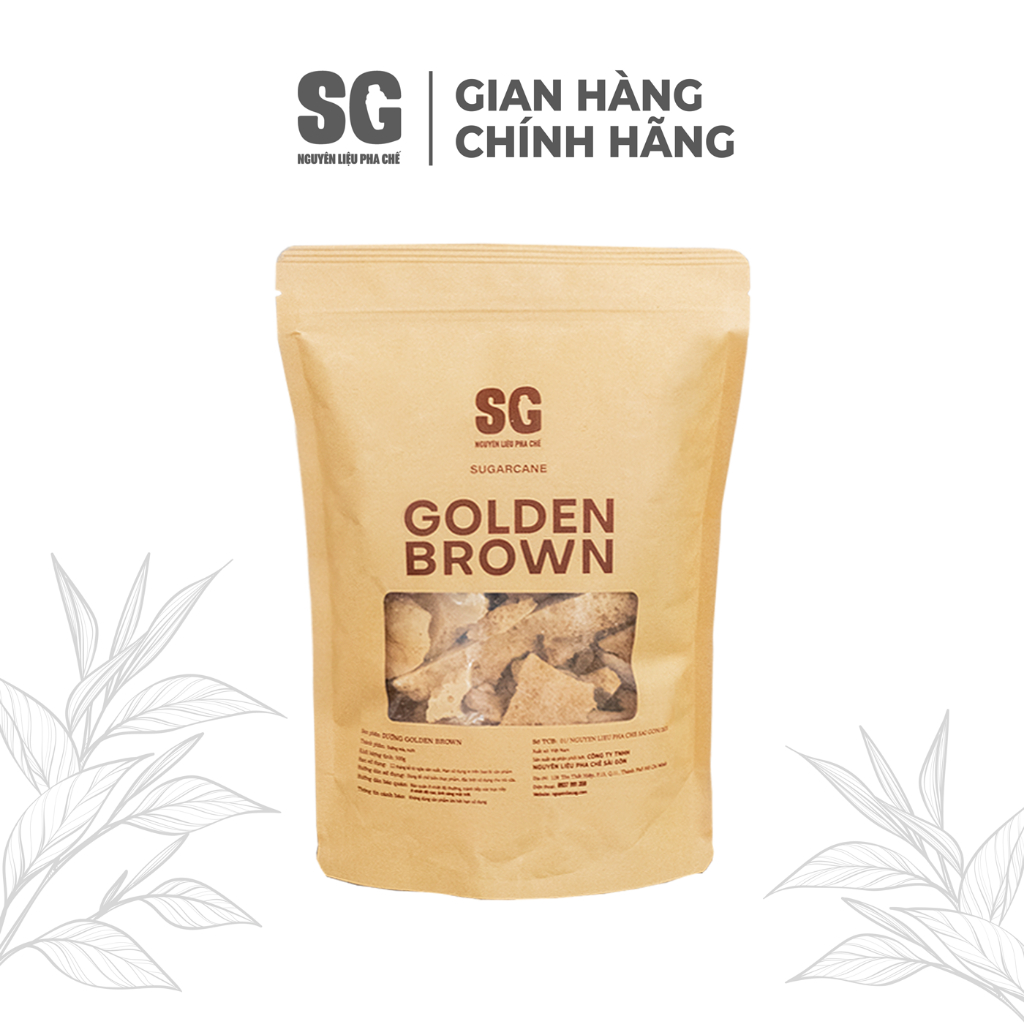 Đường Đá Golden Brown Dalgona | Túi lớn 500g | Topping Trang Trí & Đẩy Vị Cà Phê Trà Sữa | Nguyên Liệu Pha Chế SG