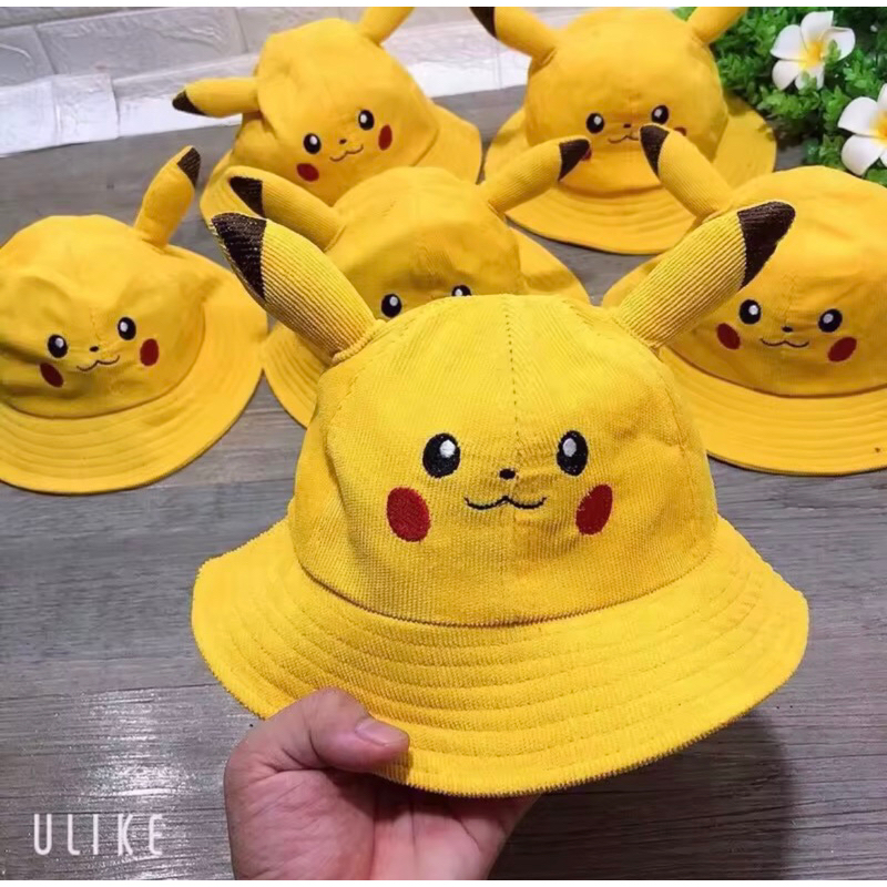 nón vành pikachu cho bé từ 1-4t mũ cho bé mũ pokemon