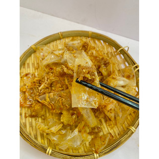 Bánh Tráng Phơi Sương Sate Tóp Mỡ Hành Phi