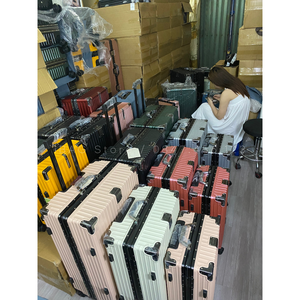 Vali khung nhôm khóa sập nội địa trung, size 20 24 29 inch