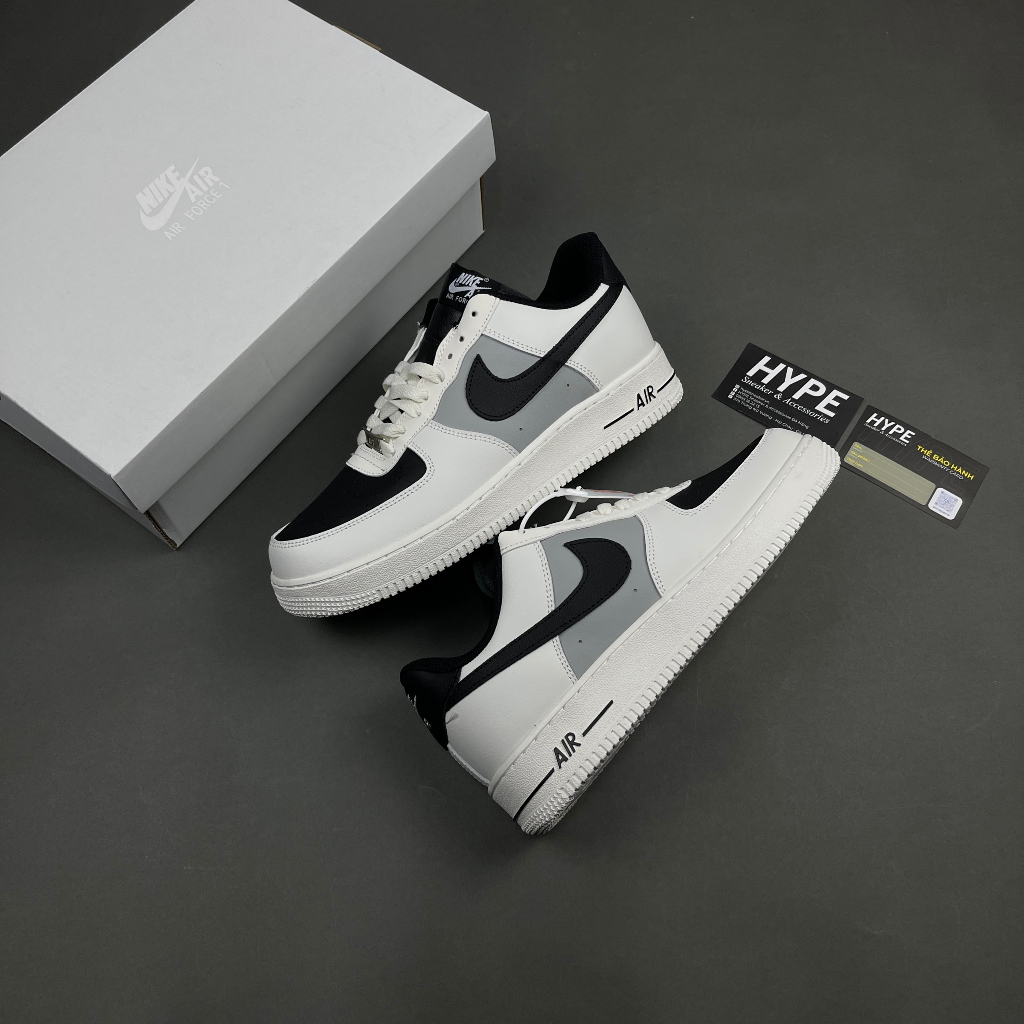 Giày sneaker Air Force 1 Low White Grey Black (af1 trắng xám đen) - HYPE Sneaker | High quality.