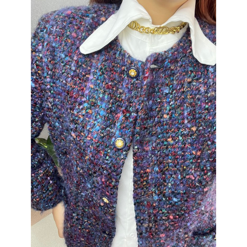 Áo Dạ Tweed Xù Cúc Đẹp Ngất-Siêu Phẩm Nhật