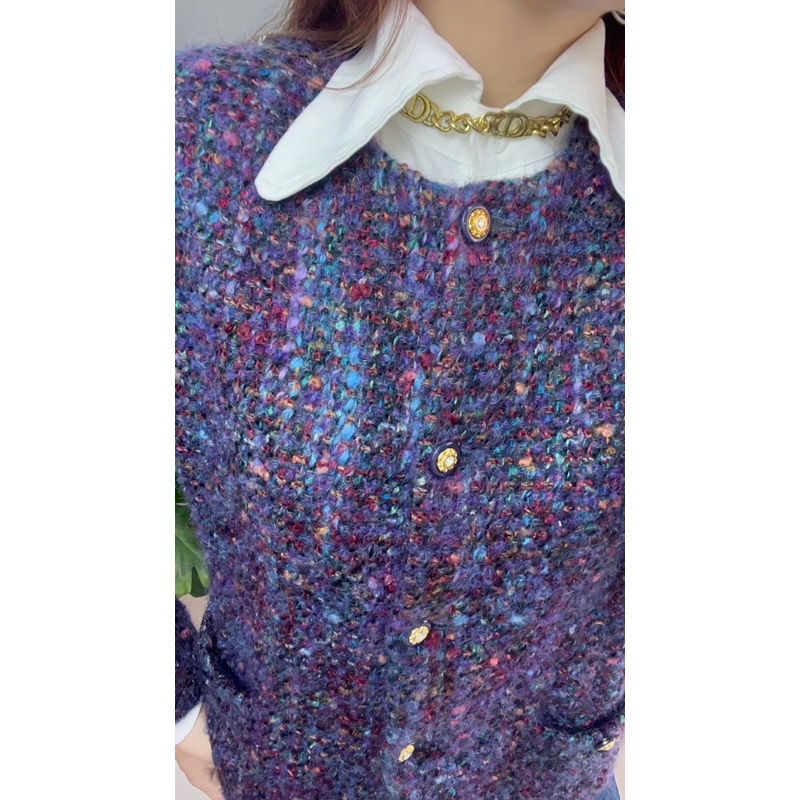 Áo Dạ Tweed Xù Cúc Đẹp Ngất-Siêu Phẩm Nhật