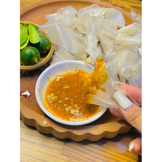 Bánh Tráng Chấm Muối Tắc Sệt Ăn Là Dính