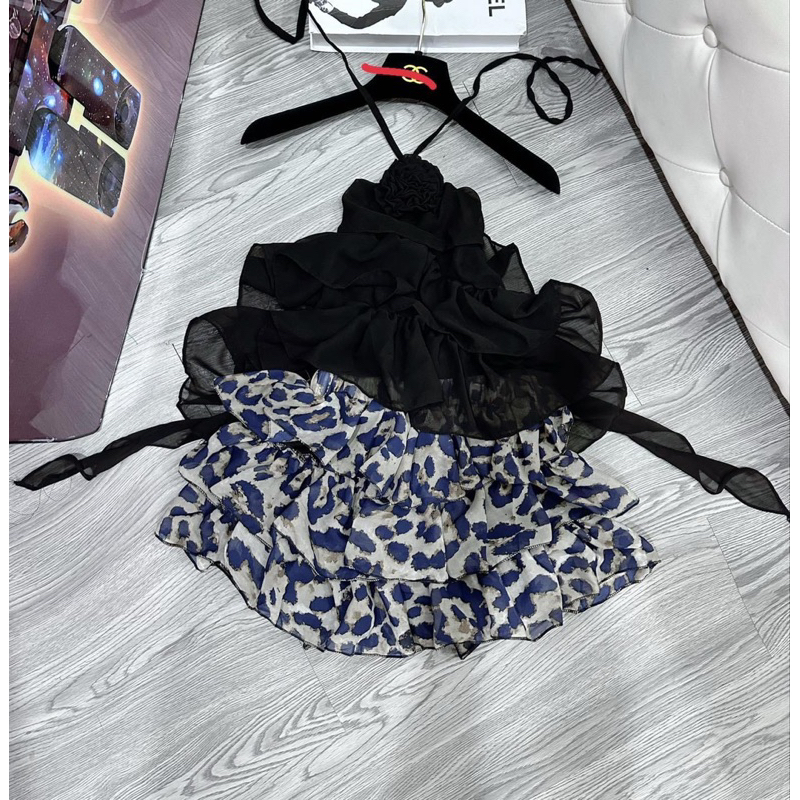 áo hoa voan và set beo
