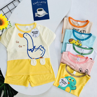 Bộ quần áo trẻ em Thun Lạnh cho bé trai và bé gái từ 4kg đến 14kg [ Hàng Chuẩn Loại 1 ]