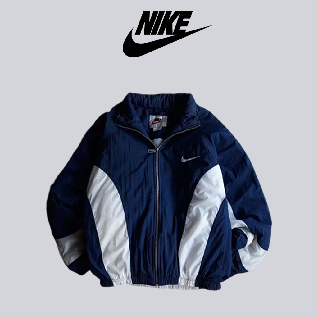 Áo khoác gió Thêu logo Nike chính hãng đôi nam nữ 2 lớp unisex chất liệu dù cao cấp unisex form rộng brand jacket