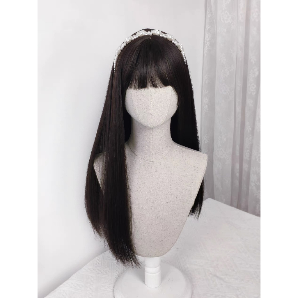 Tóc giả cả đầu thẳng dài phong cách mới năm 2023