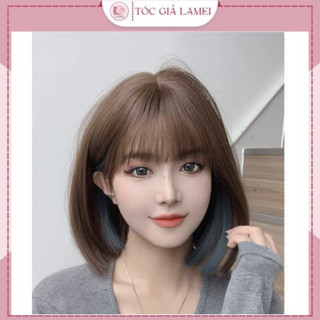 Tóc giả nguyên đầu vic light xanh cao cấp kiểu mới 2023