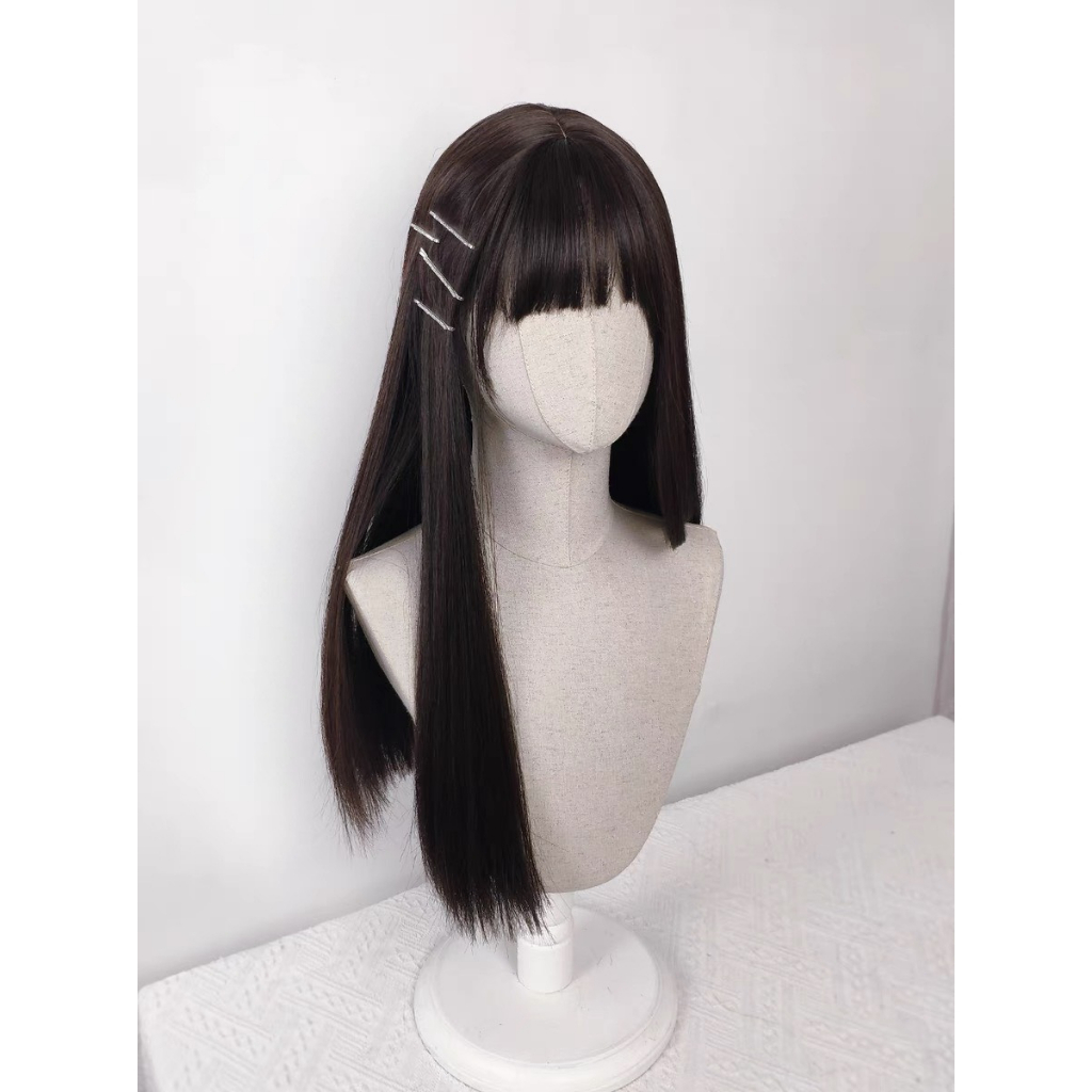 Tóc giả nguyên đầu thẳng dài xu hướng mới