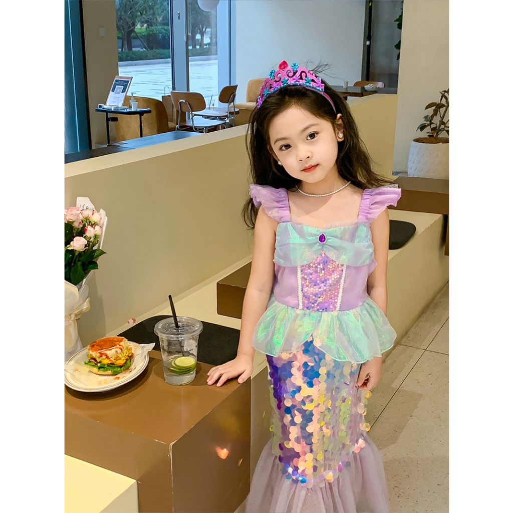 Váy Nàng Tiên Cá Bling QCCC, Váy Sinh Nhật Cho Bé Gái