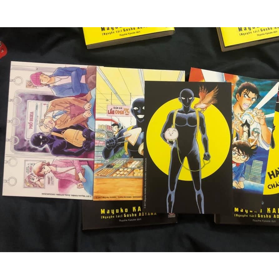 Postcard - Manga Thám Tử Lừng Danh Conan + Hanzawa Chàng Hung Thủ Số Nhọ
