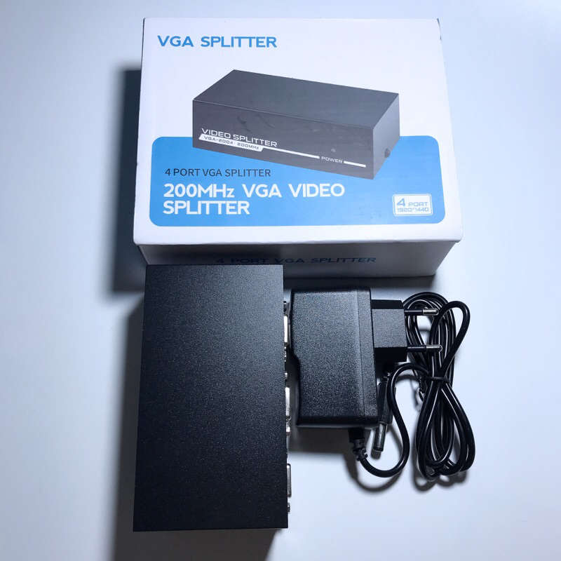 Bộ Hup Chia VGA 1 ra 4 Bộ Chia Kết Nối 1 Máy Tính Cổng VGA Ra 4 Màn Hình VGA