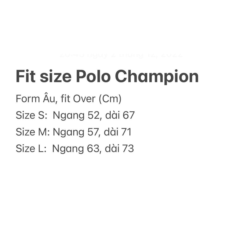 Áo Polo Champion chính hãng