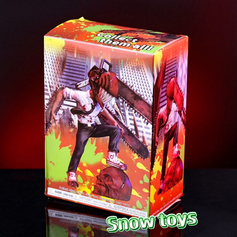 Mô hình Chainsaw Man - Nhân vật Denji hóa Quỷ cưa máy cực to chắc tay - Kích thước Denji Cao 18cm